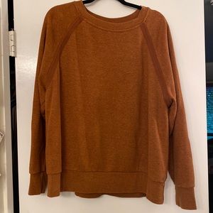 -Prana Deep burnt rust crew pullover -size 2X